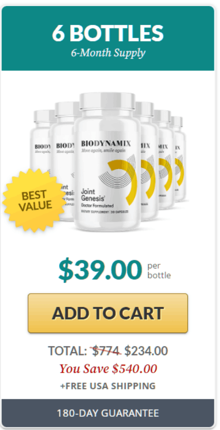 Joint Genesis 6 bottle official website